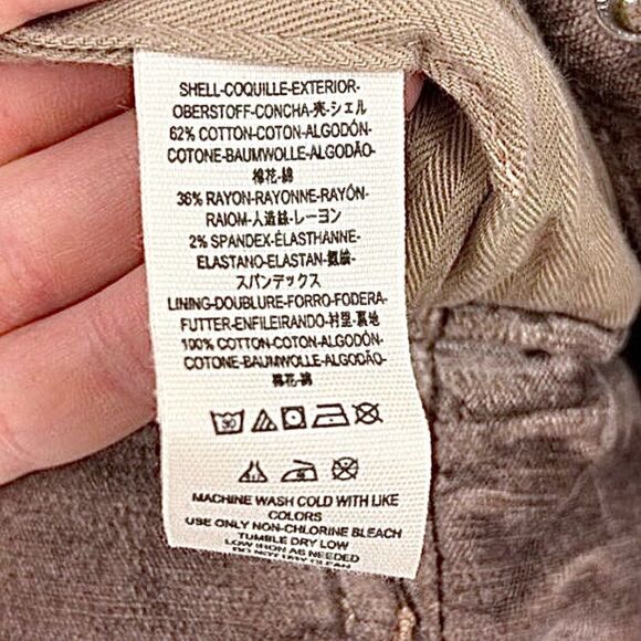 Free People Velvet Trucker Zip Up Snap Button Jacket Mauve XS/S - Picture 7 of 16